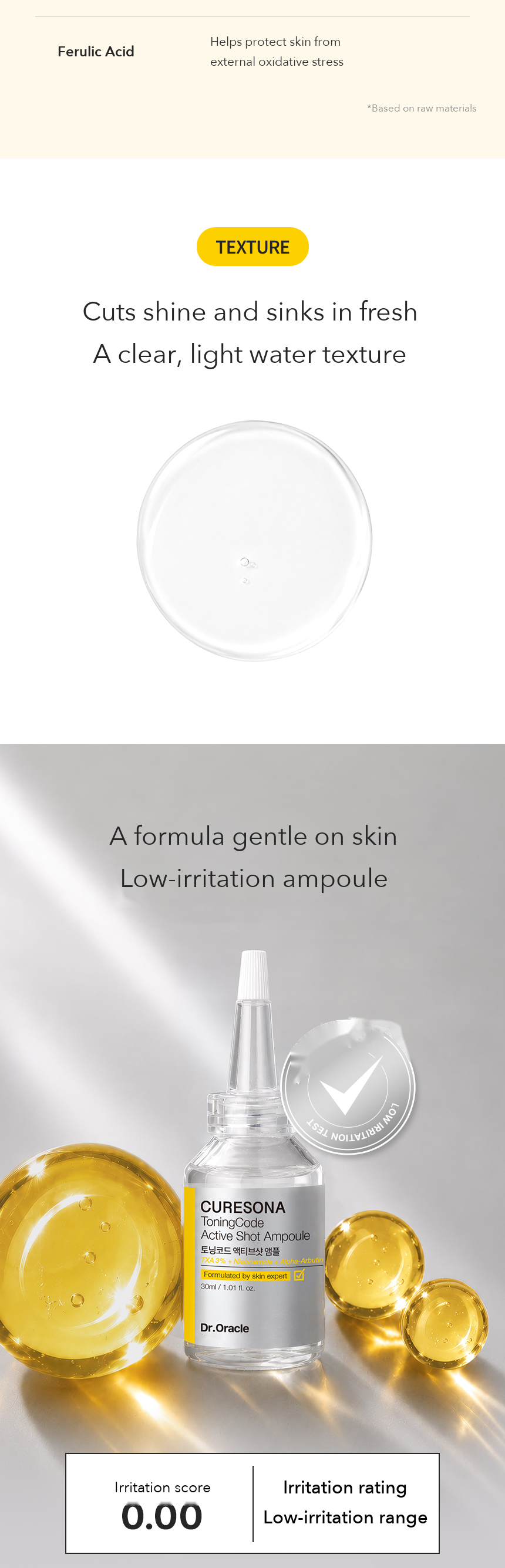 Dr.Oracle Curesona Toningcode Active Shot Ampoule 30ml detail 06