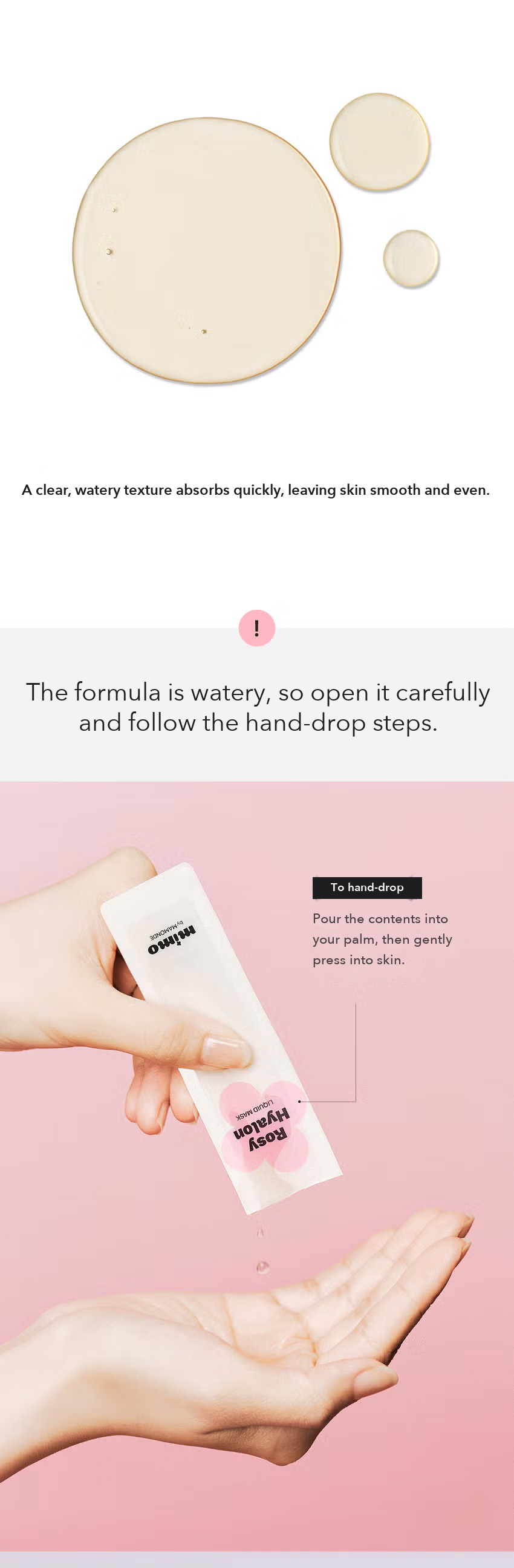 MIMO by MAMONDE Rosy-Hyalon Liquid Mask detail 8