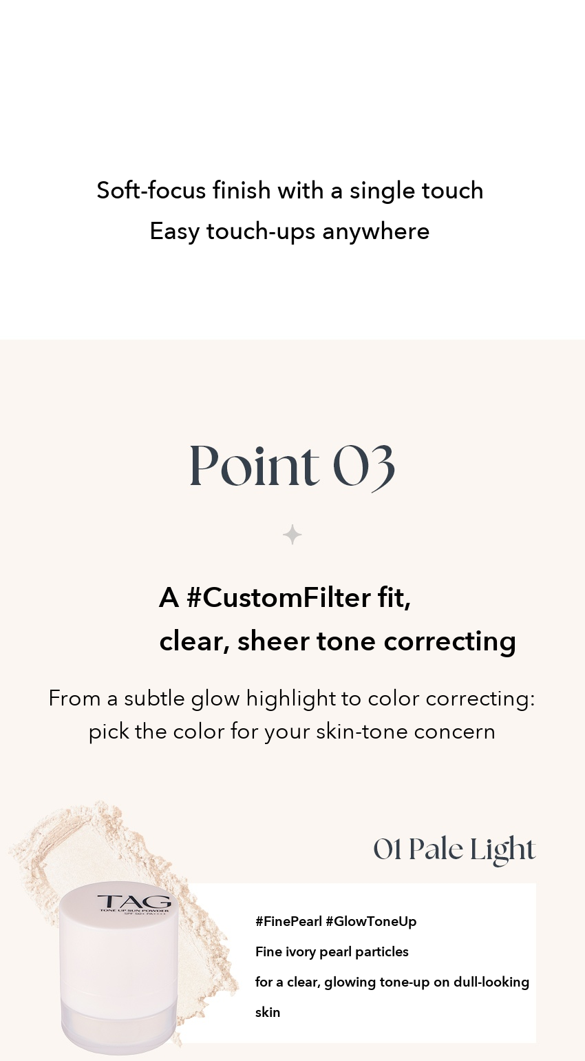 TAG Tone Up Sun Powder detail 5