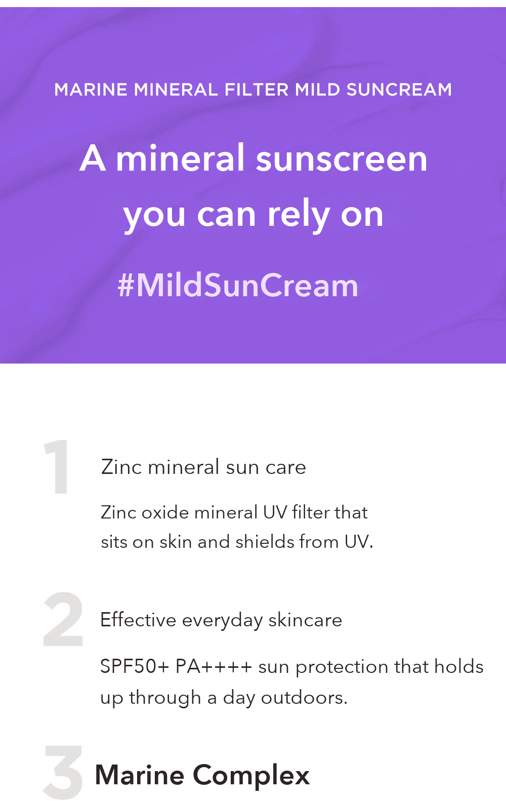 VPROVE Marine Mineral Mild Sun Cream detail 05