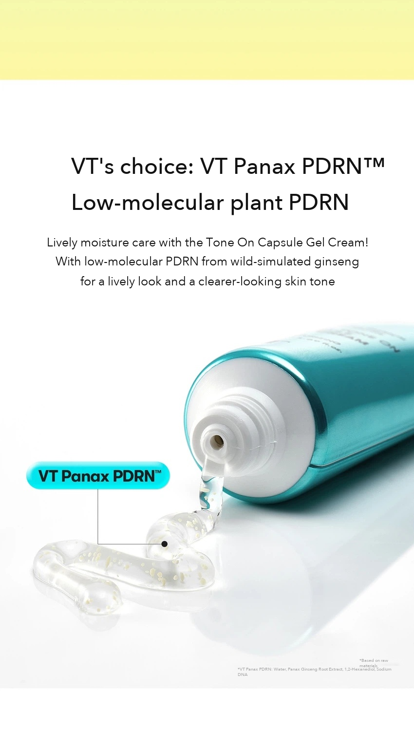 VT PDRN Tone On Capsule Gel Cream 50ml detail 04