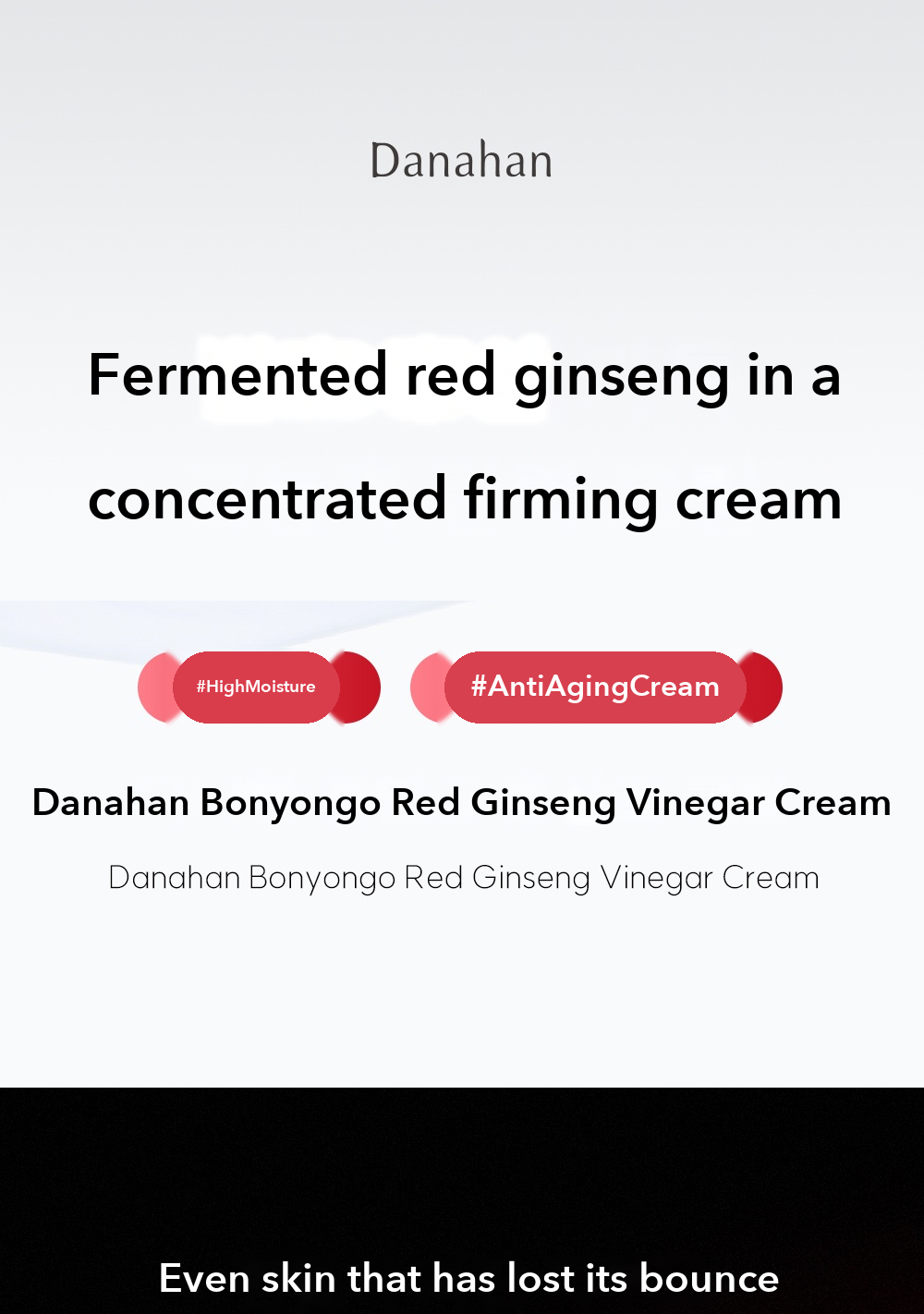 Danahan Bonyongo Red Ginseng Vinegar Cream detail 1