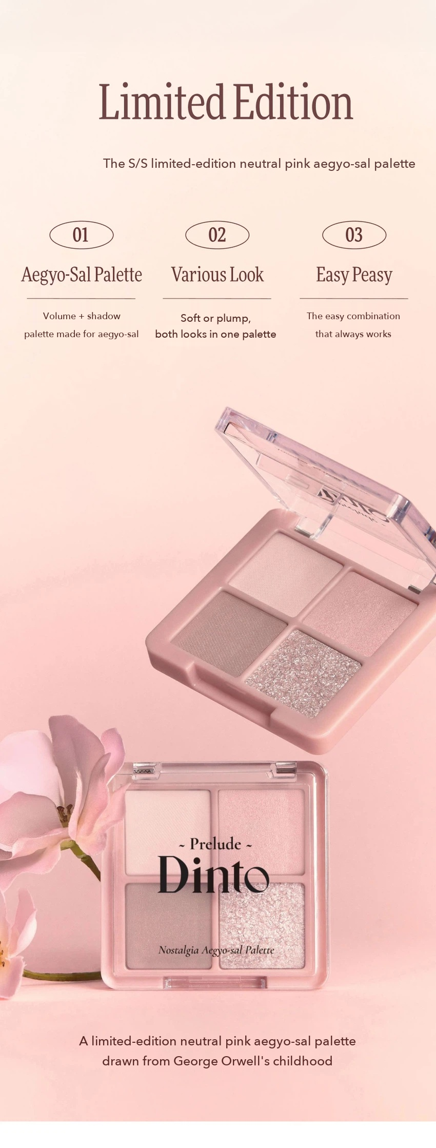 Prelude Dinto Nostalgia Aegyo-sal Palette A75 Baby Orwell detail 05