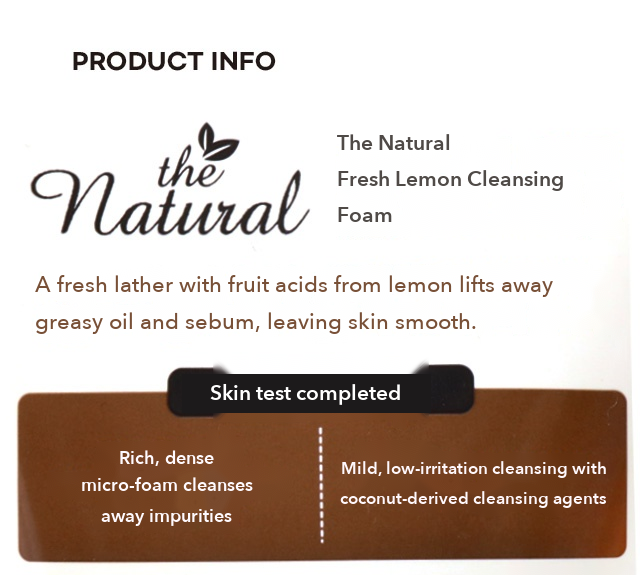 ON: THE BODY The Natural Fresh Lemon Cleansing Foam detail 2