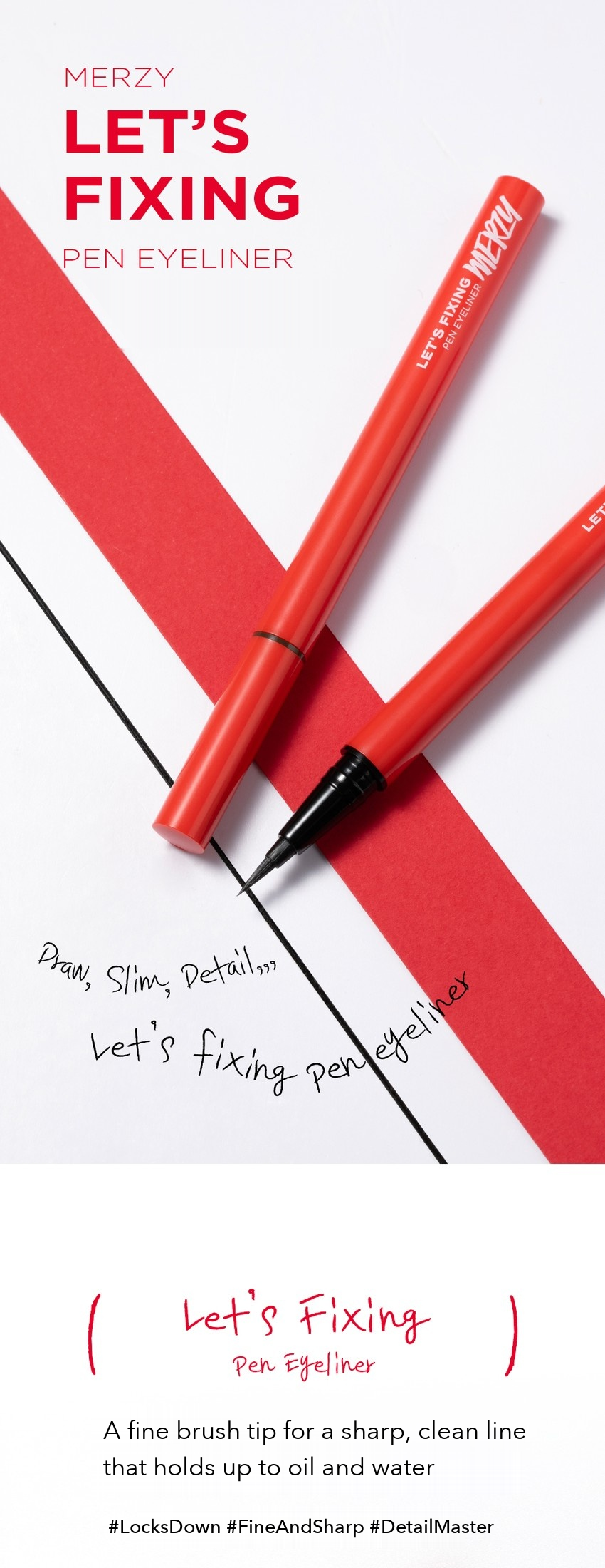 MERZY Let's Fixing Pen Eyeliner detail 01