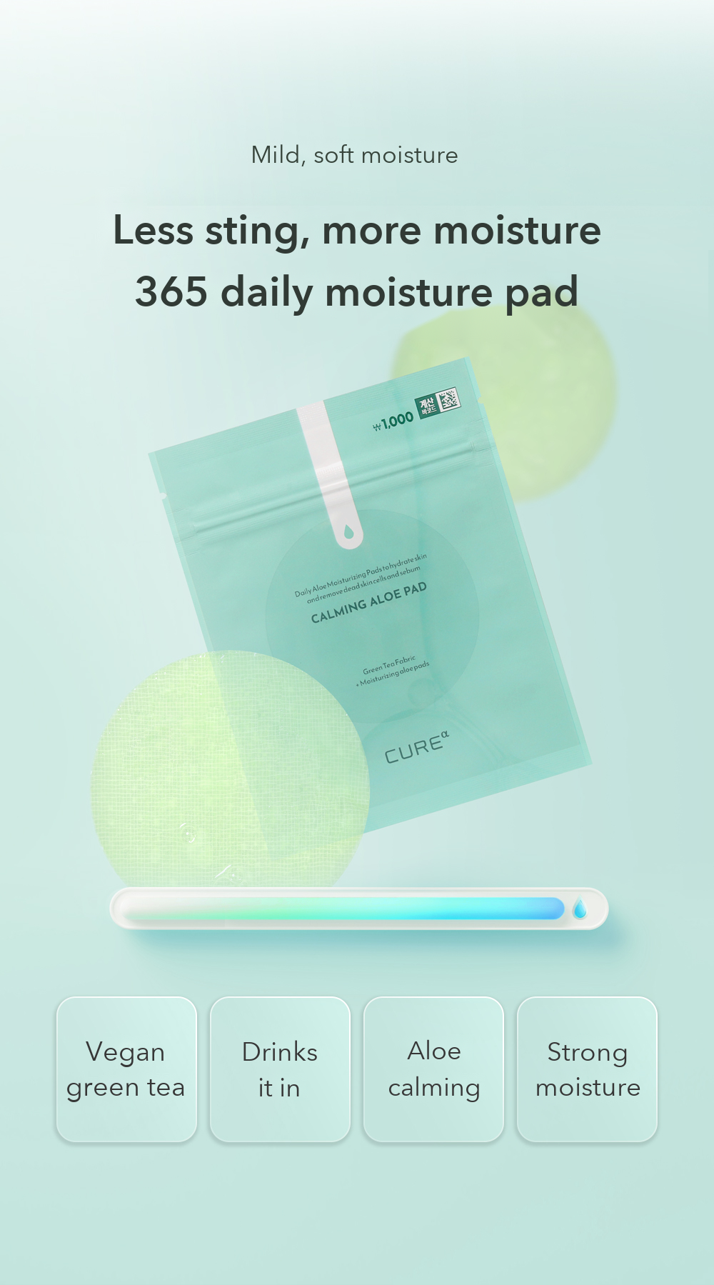 Kim Jeong Moon Aloe Cure Alpha Calming Aloe Pad 4 Pads detail 04