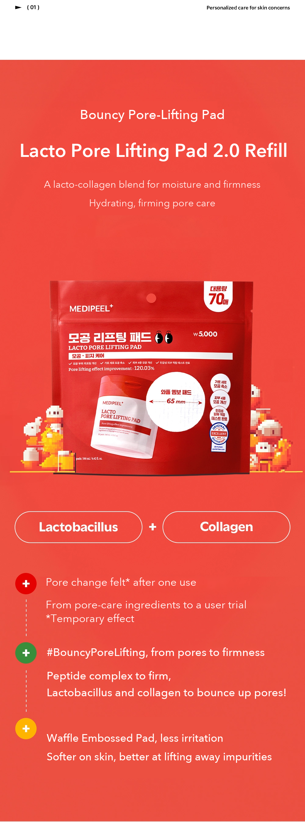 MEDIPEEL Lacto Pore Lifting Pad 2.0 Refill detail 2