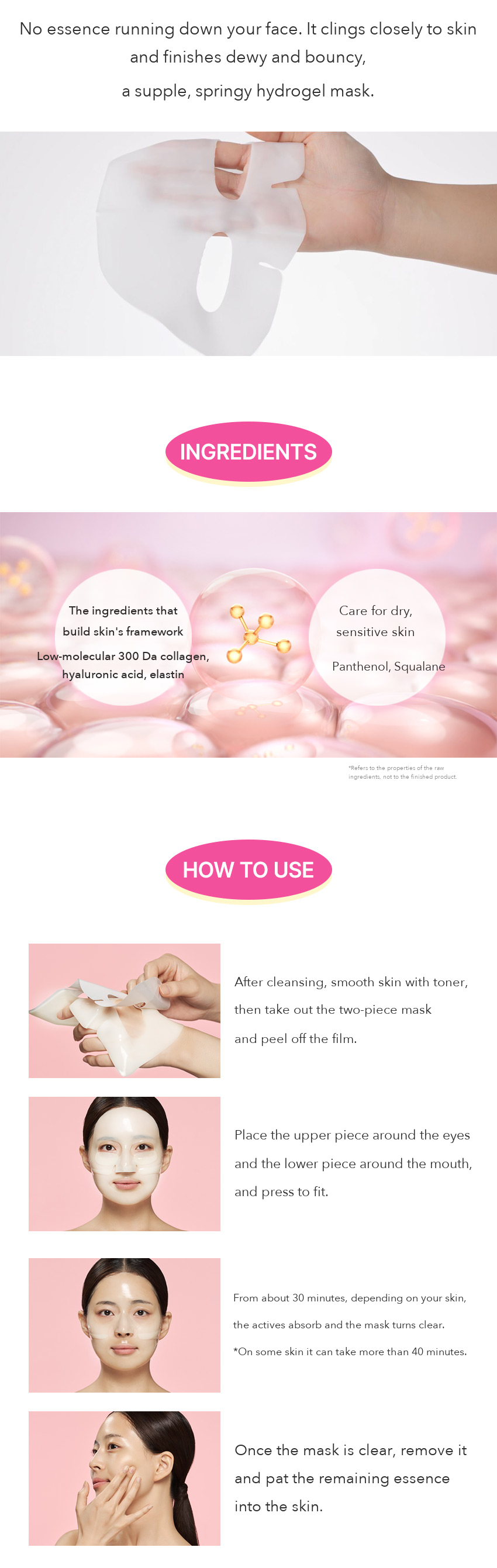 Cleaderm Collagen Elasticity Mask detail 4
