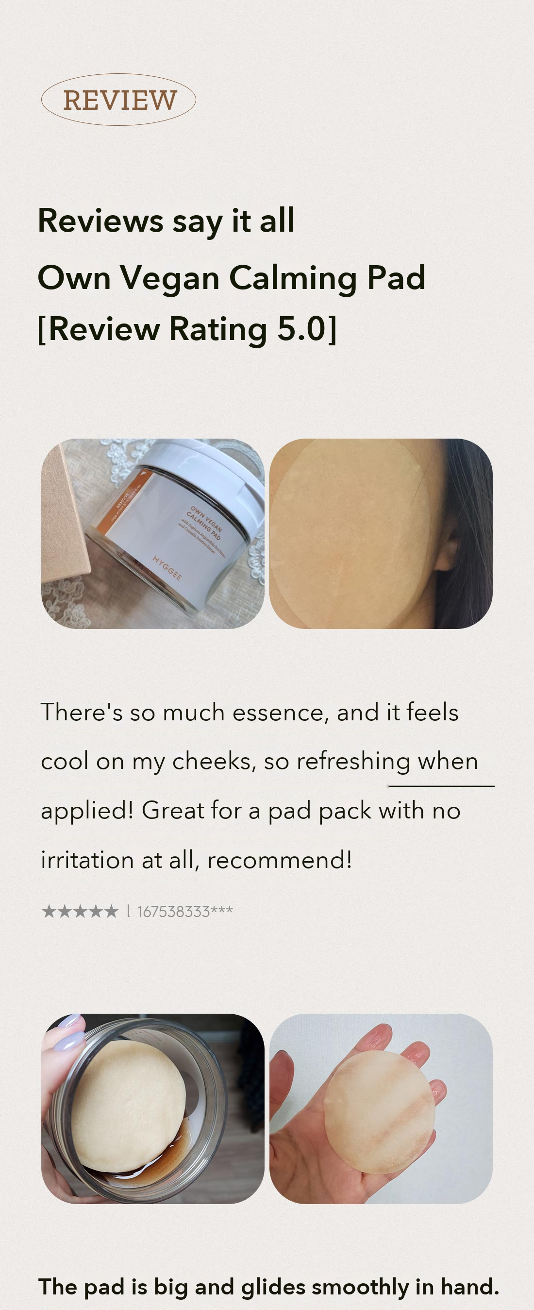 HYGGEE Own Vegan Calming Pad detail 10