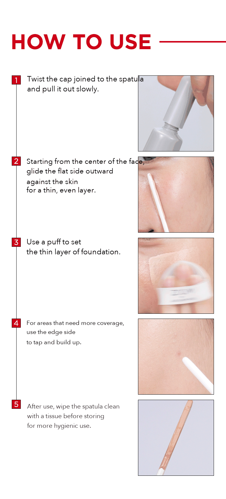ZOOM by JUNGSAEMMOOL Satin Fit Spatula Foundation 25ml detail 10
