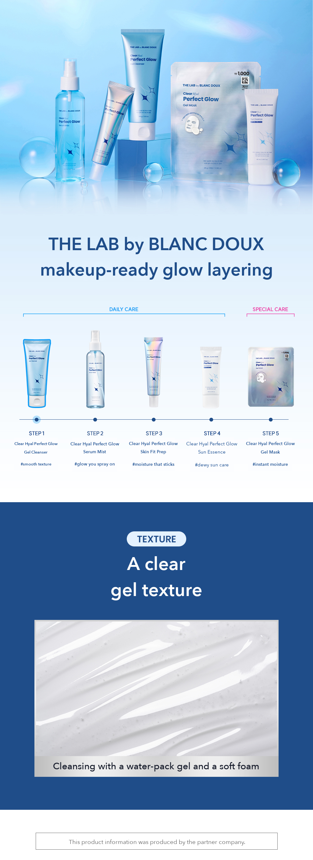 THE LAB by BLANC DOUX Clear Hyal Perfect Glow Gel Cleanser detail 11
