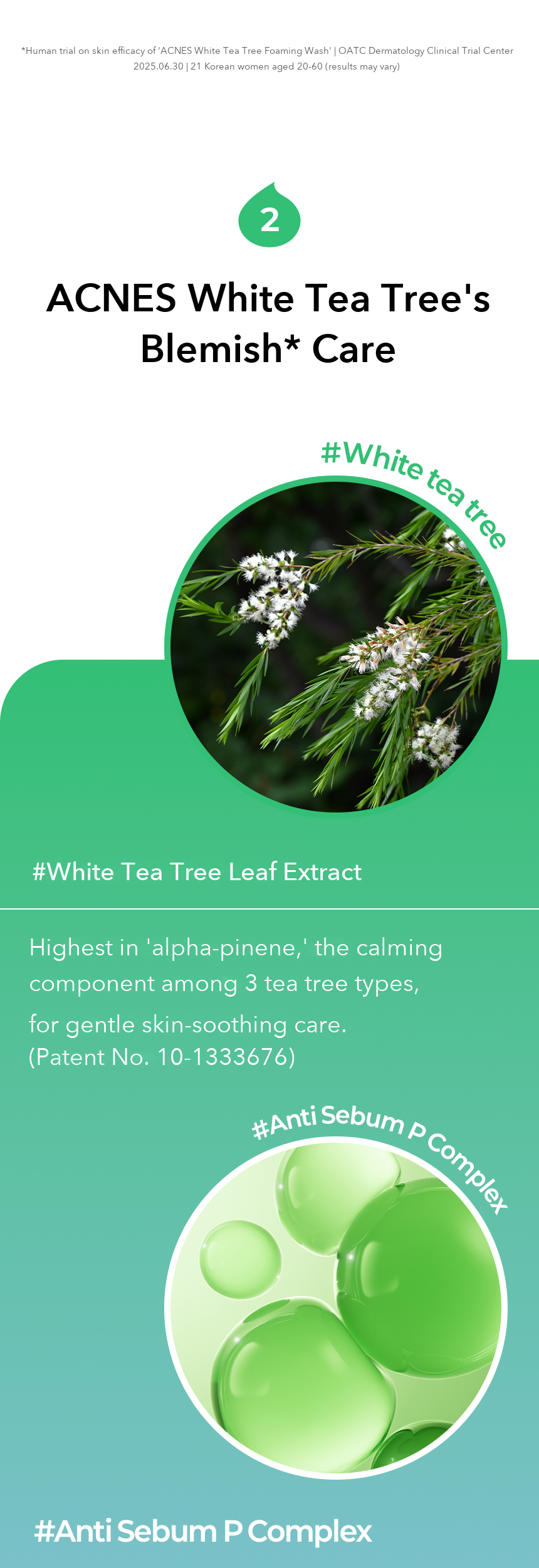 ACNES White Tea Tree Foaming Wash 100ml detail 07