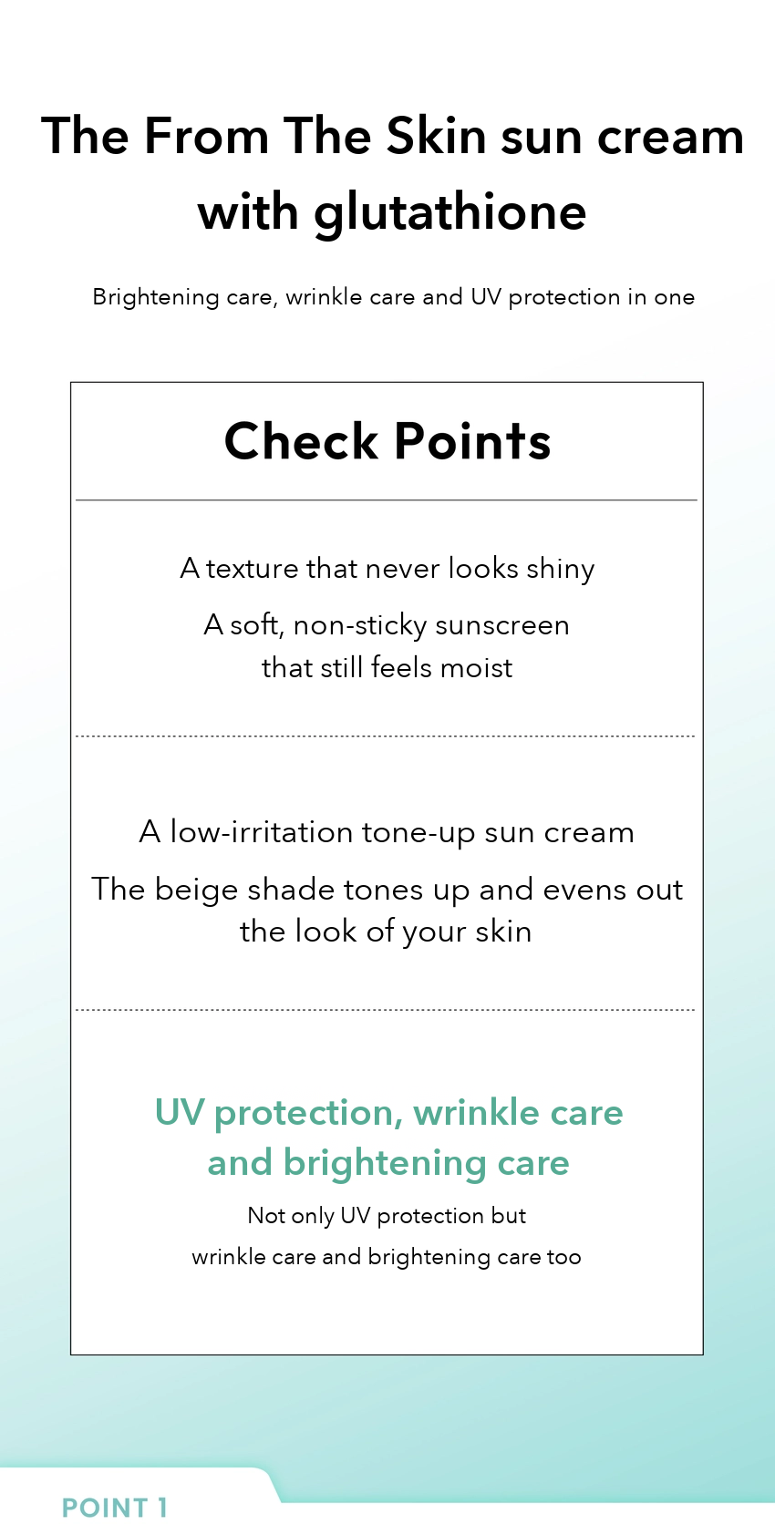 From The Skin Glow Sun Cream detail 02