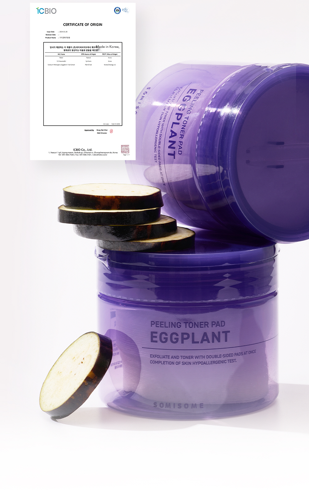 SOMISOME Eggplant Peeling Toner Pad detail 07