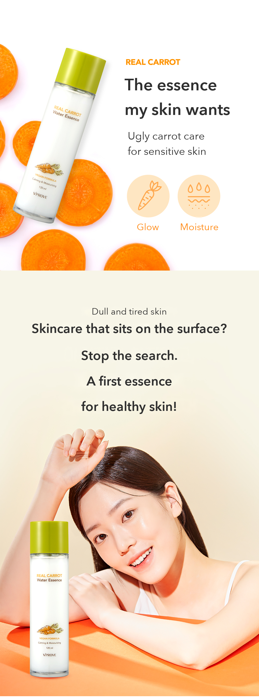VPROVE Real Carrot Water Essence detail 02