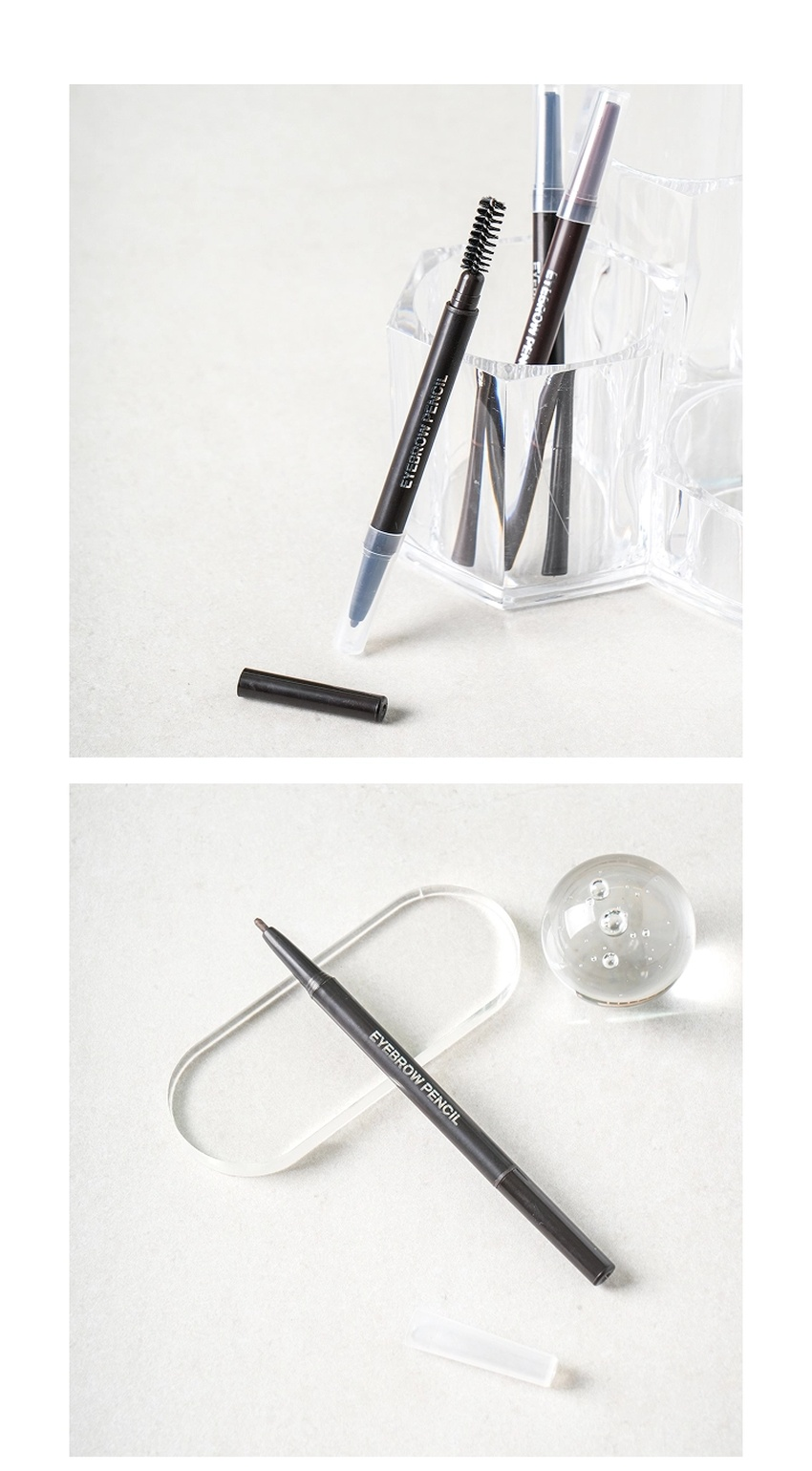 DAISO Round Eyebrow Pencil Dark Brown detail 02