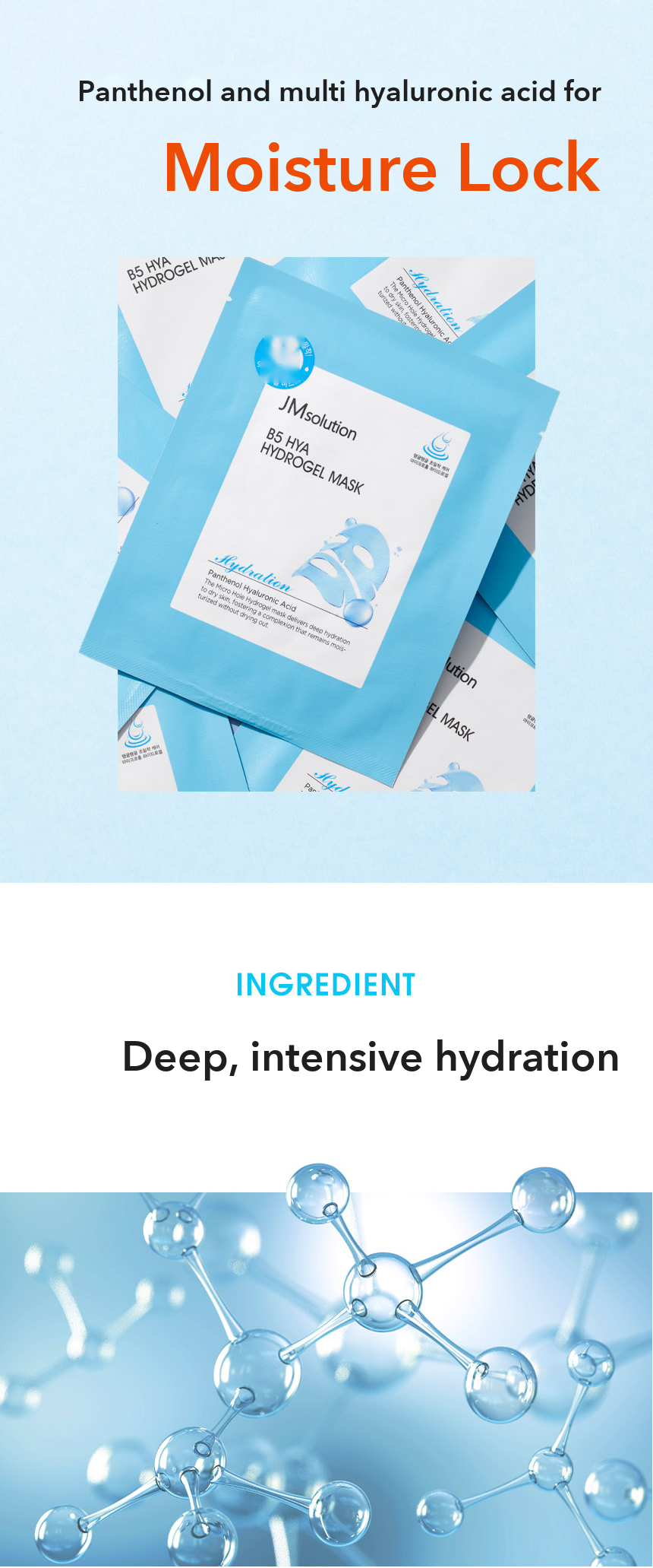 JMsolution B5 Hya Hydrogel Mask detail 3