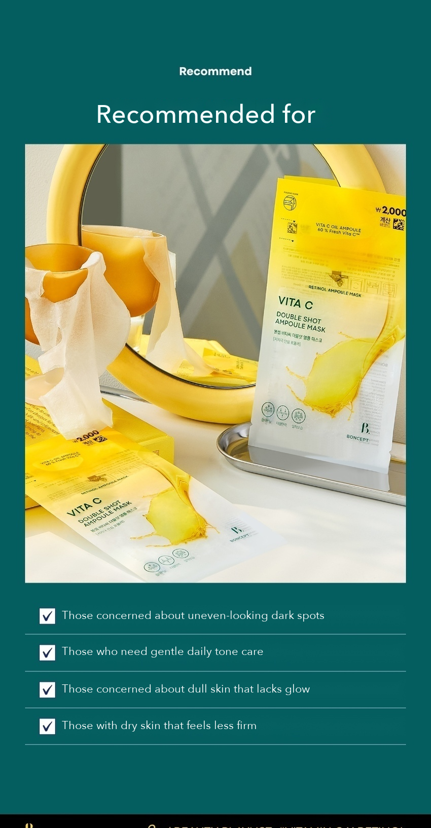 BONCEPT Vita C Double Shot Ampoule Mask detail 12