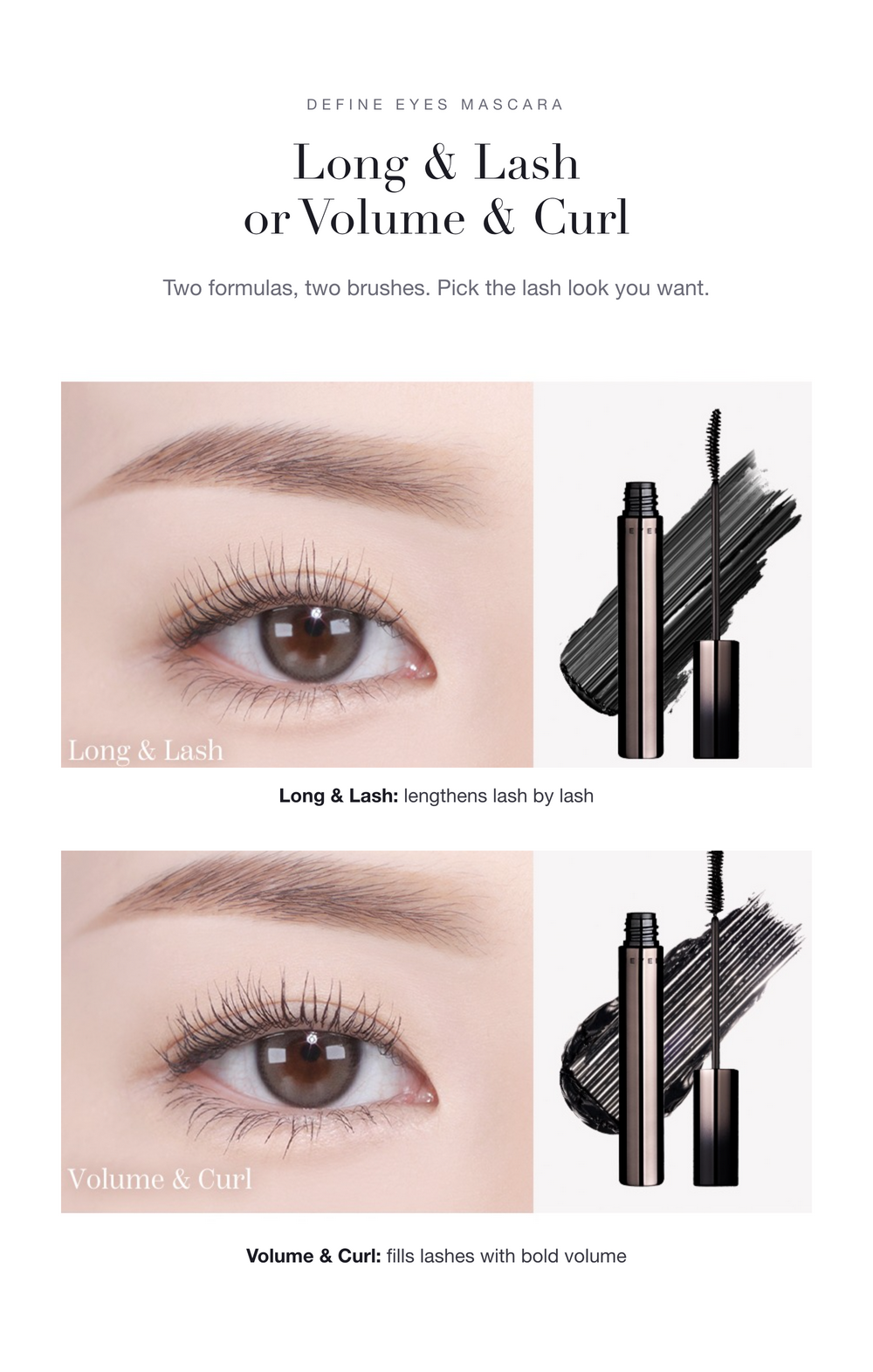 HEVVY MAKEUP Define Eyes Mascara Long & Lash detail 04