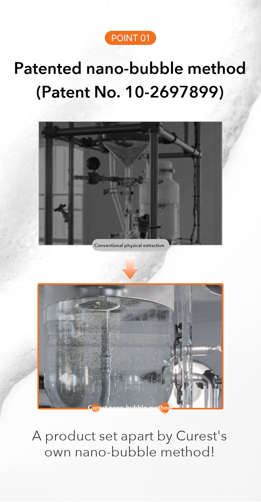 CUREST Brightening Bubble Fit Serum detail 4