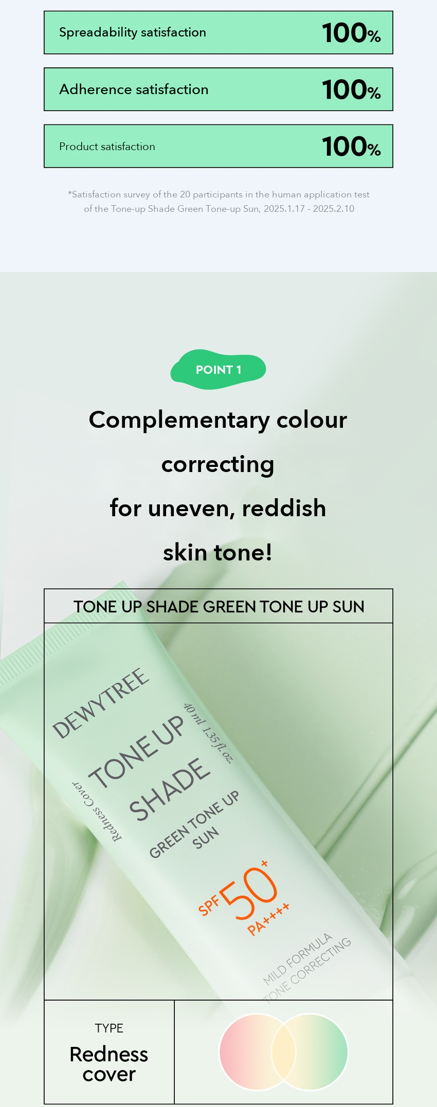 DEWYTREE Green Tone-up Sun detail 4