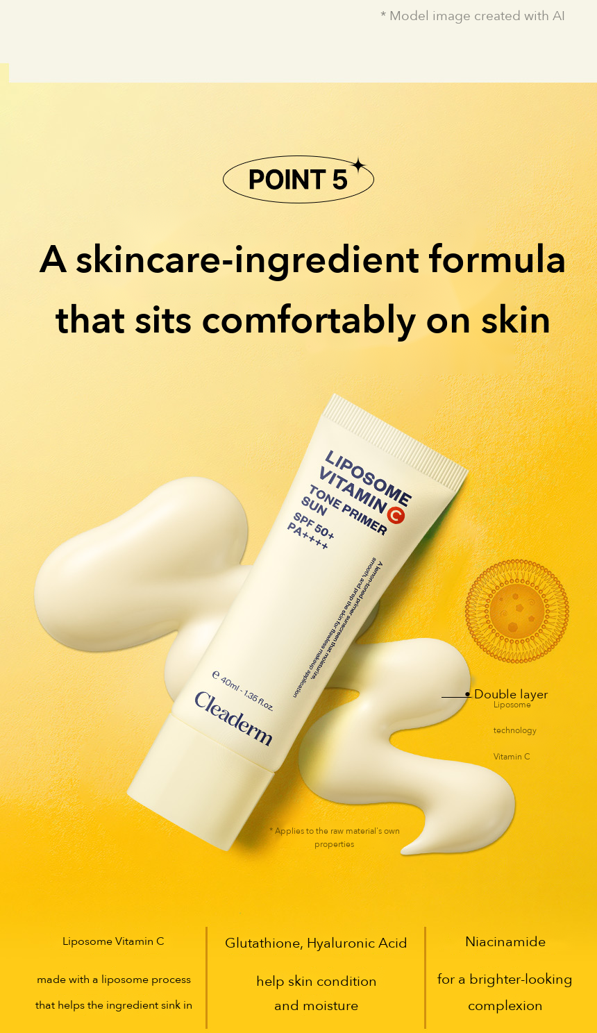 Cleaderm Tone Primer Sun detail 07