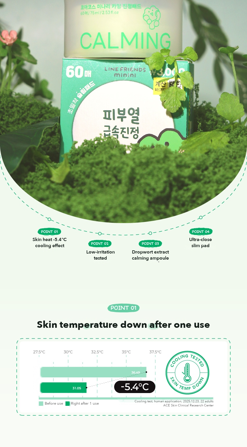 COACOS Dropwort Calming Pad detail 02