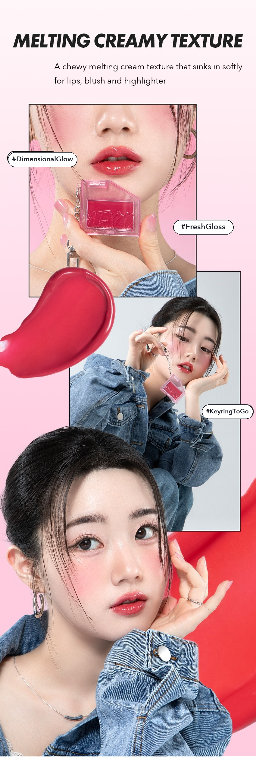 MERZY Let's Wearing Lip & Cheek Keyring detail 03