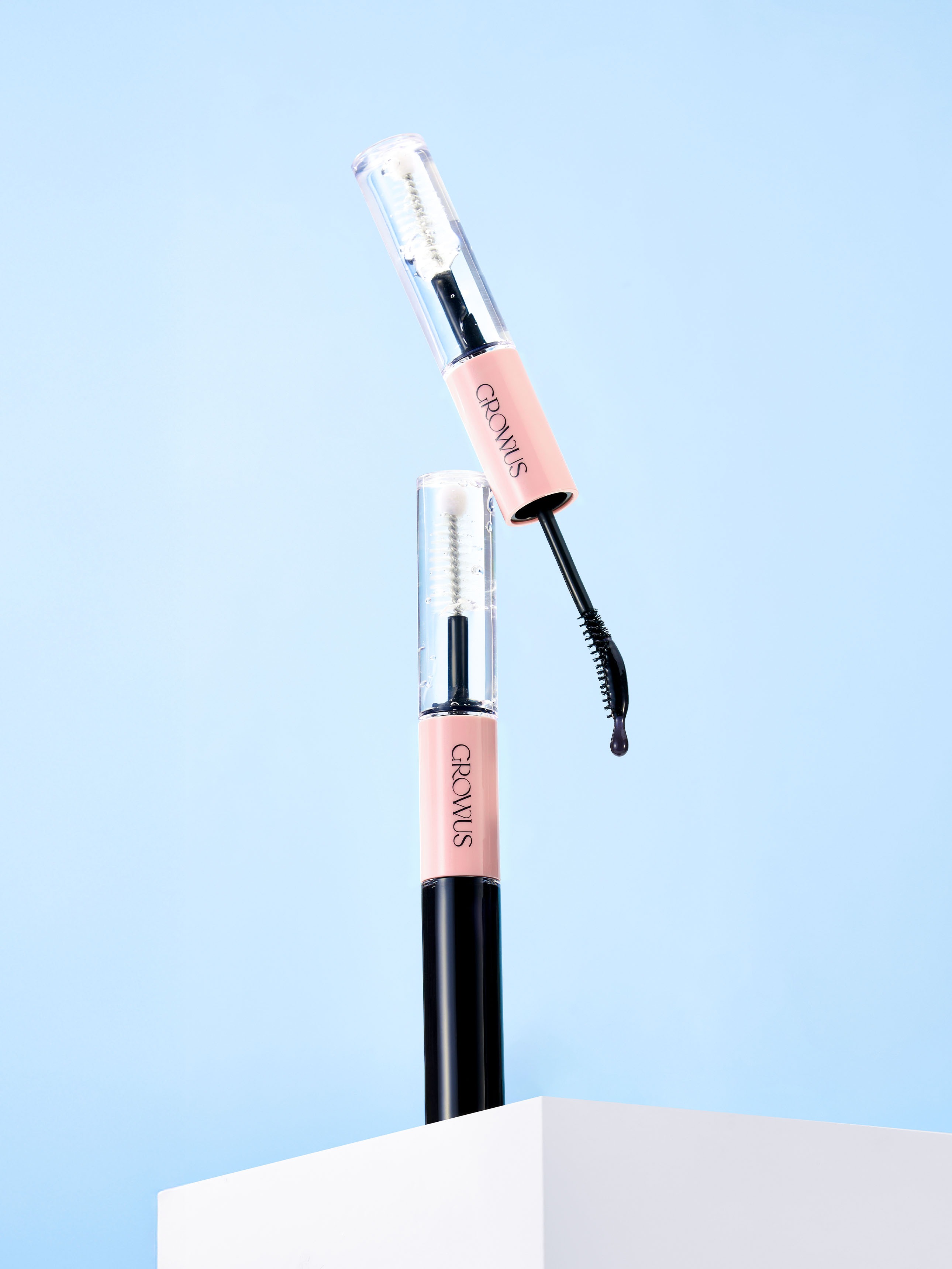 GROWUS Long Lasting Clear & Tinting 2 in 1 Eye Lash Serum 4ml+4ml