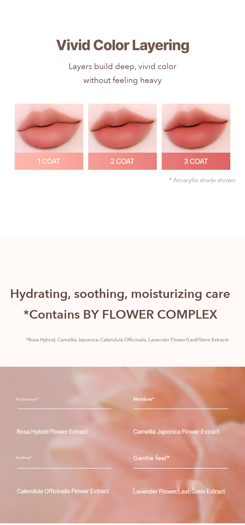 BY FLOWER Velvet Lipstick 3.3g detail 08