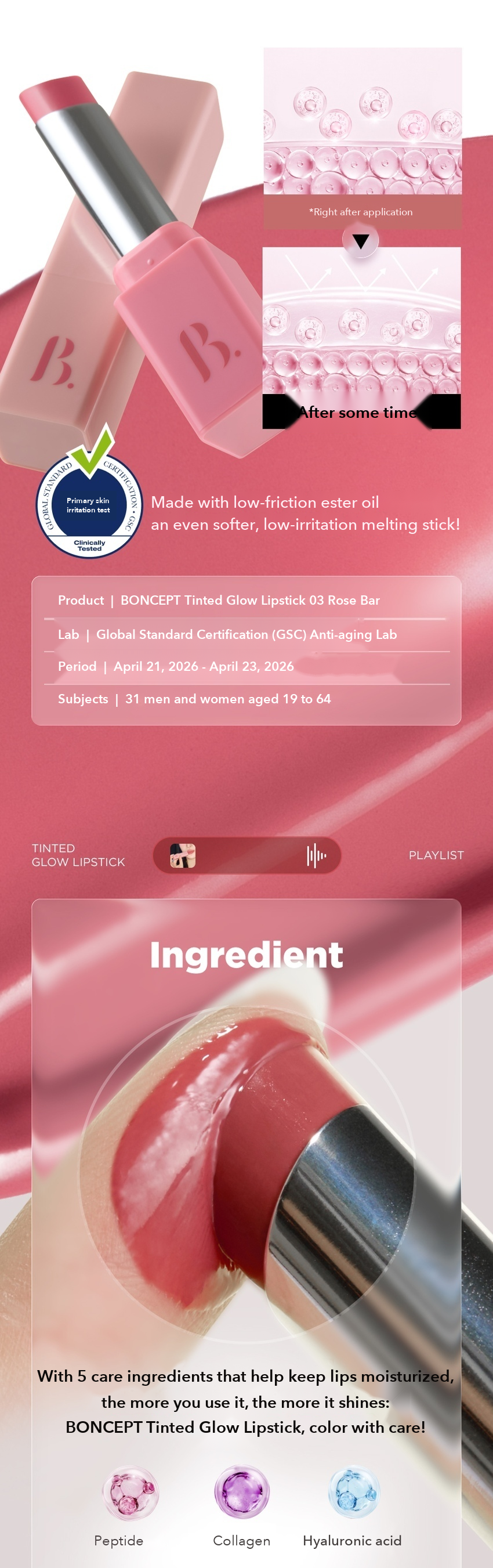 BONCEPT Tinted Glow Lipstick detail 13