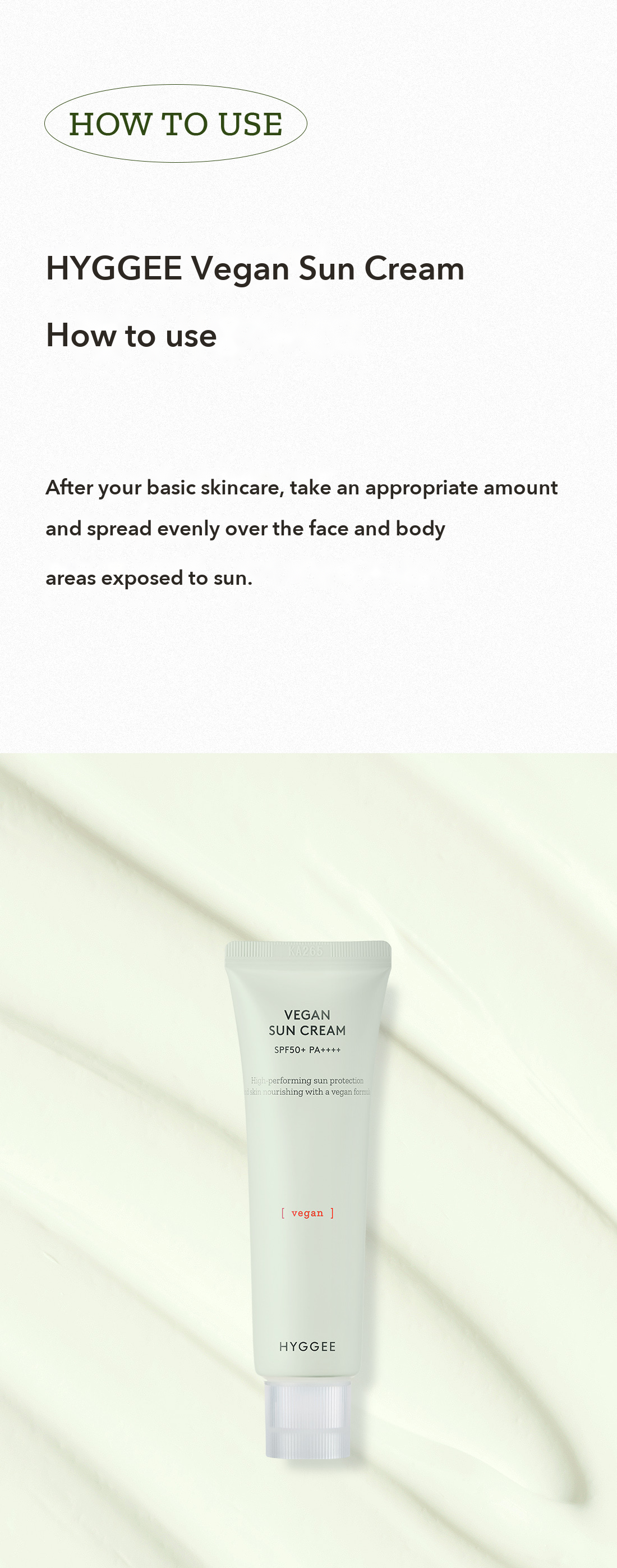 HYGGEE Vegan Sun Cream detail 17