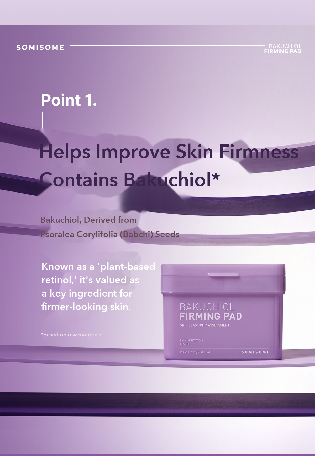 Somisome Bakuchiol Firming Square Pad detail 3