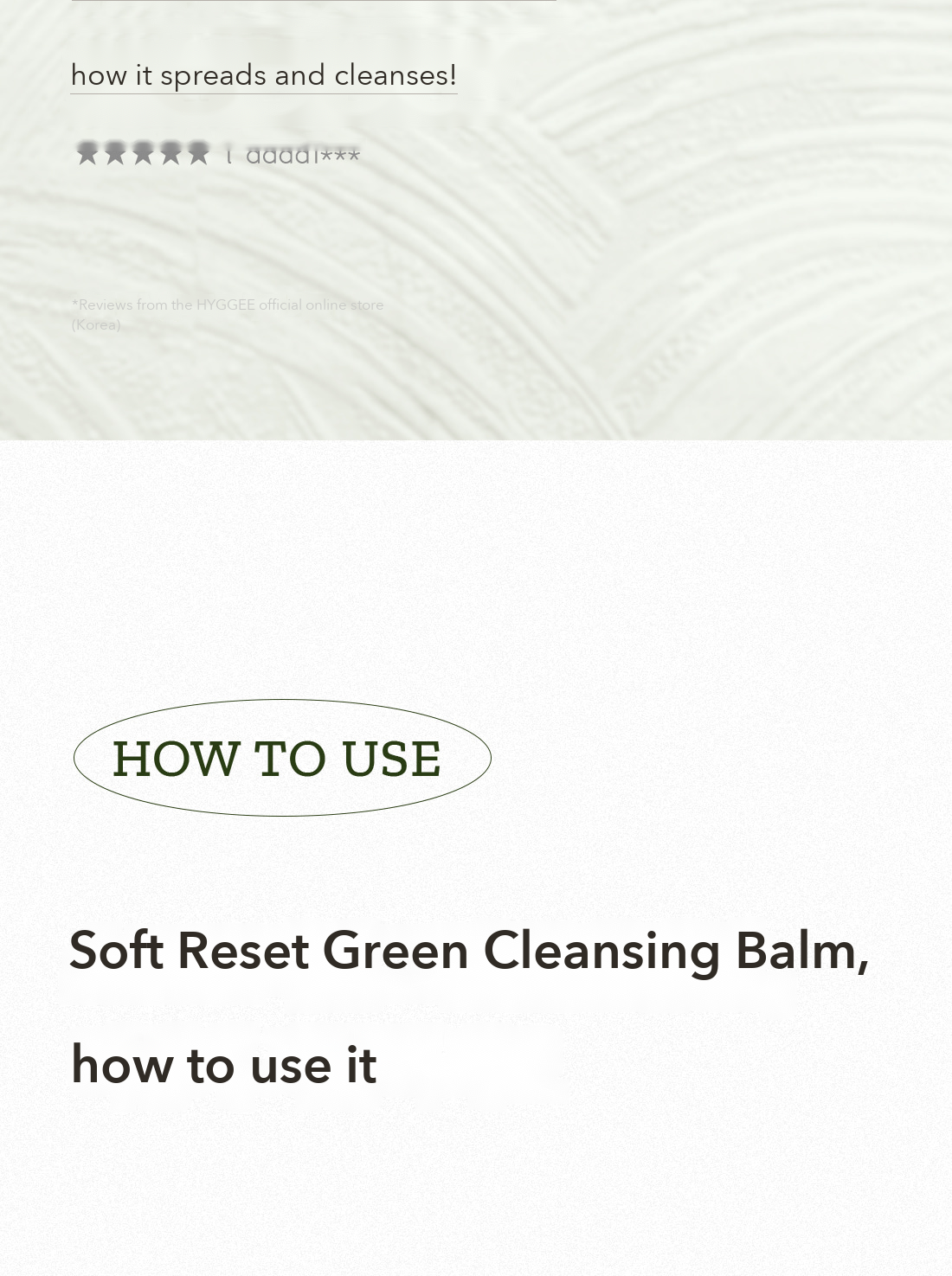 HYGGEE Soft Reset Green Cleansing Balm detail 13