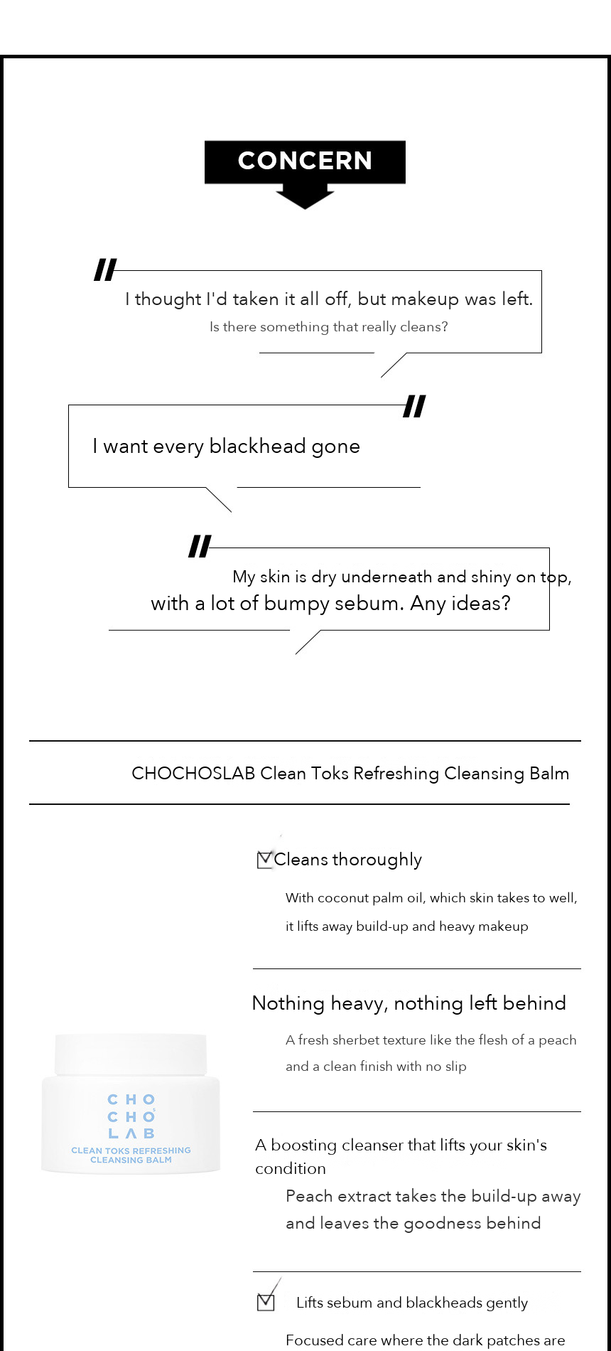 CHOCHOSLAB Clean Toks Refreshing Cleansing Balm detail 2