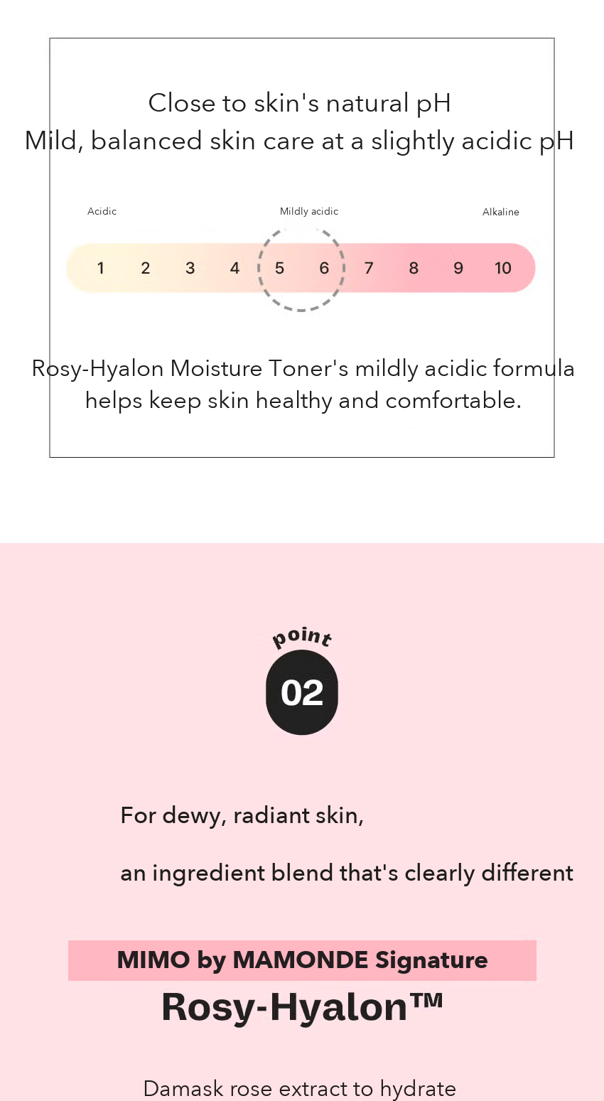 MIMO by MAMONDE Rosy-Hyalon Moisture Toner detail 4