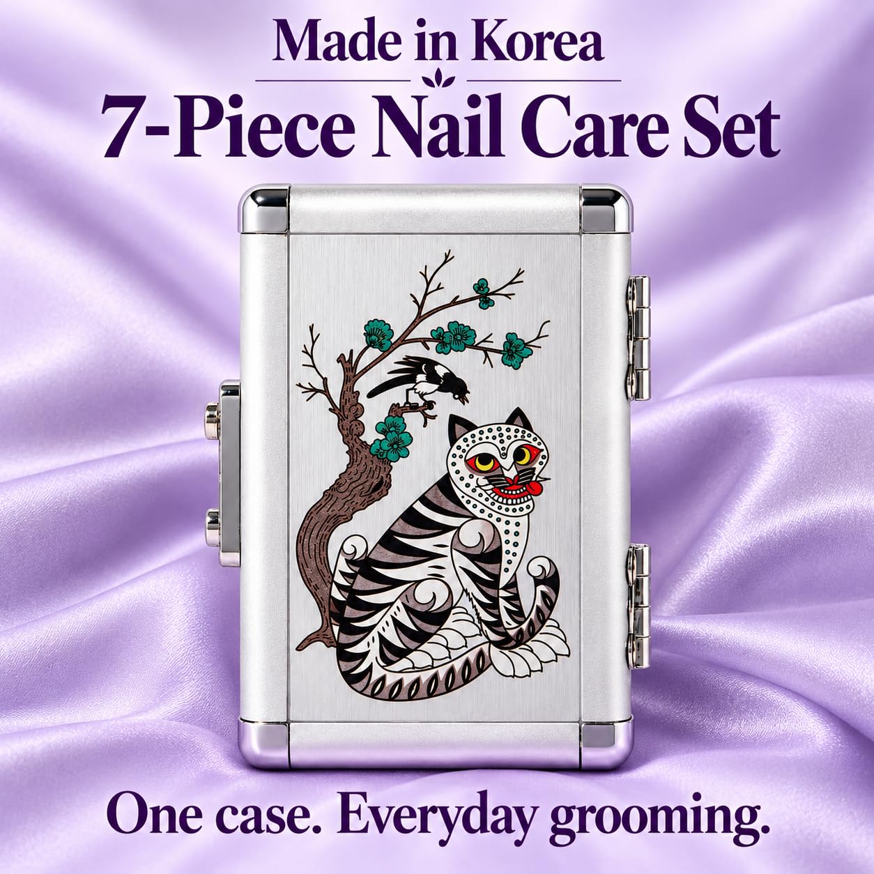 777 Hojadko K-Heritage 7-Piece Nail Care Set Silver detail 02