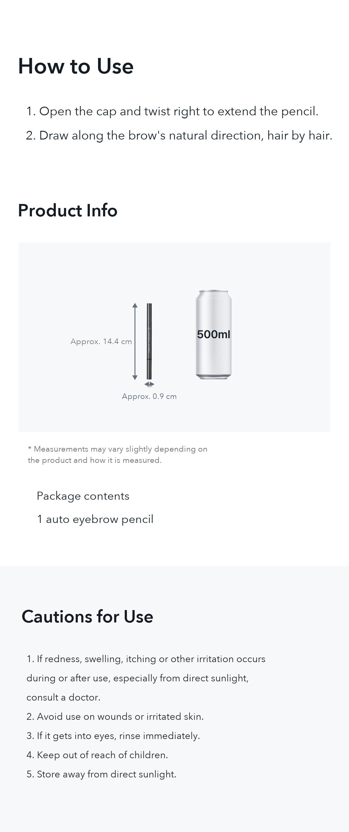 STYLISH Auto Eyebrow Pencil Gray 0.25g detail 05