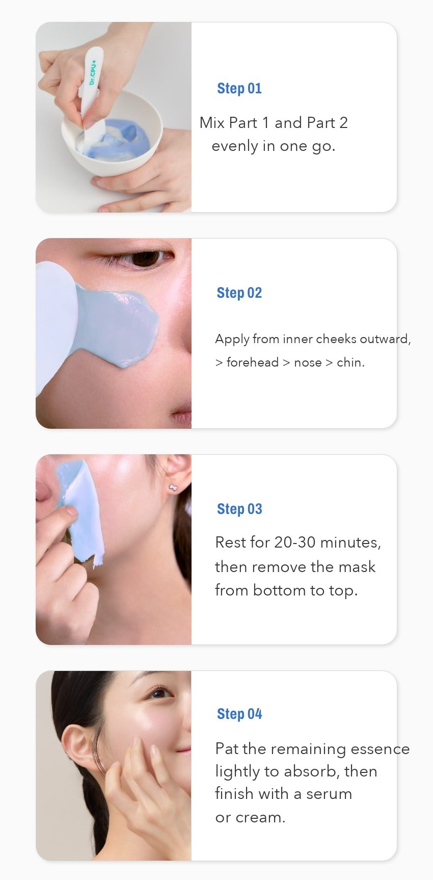 Dr.CPU+ Moisture Glow Cream Modeling Mask detail 6