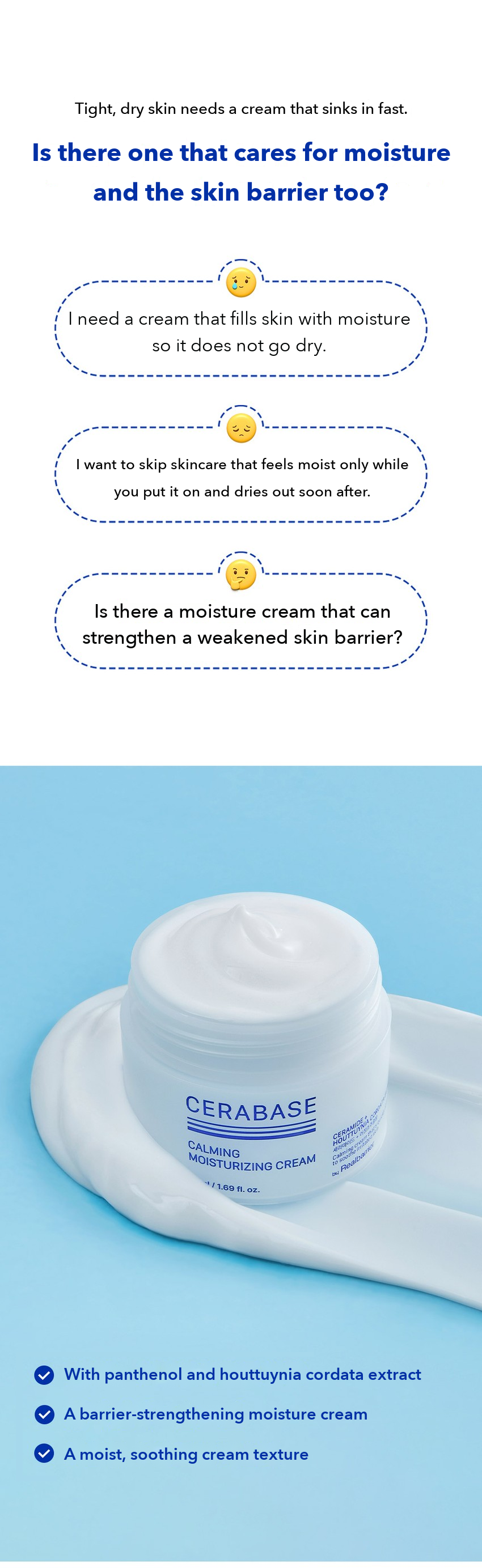 By Real Barrier Cerabase Calming Moisturizing Cream 50ml detail 02