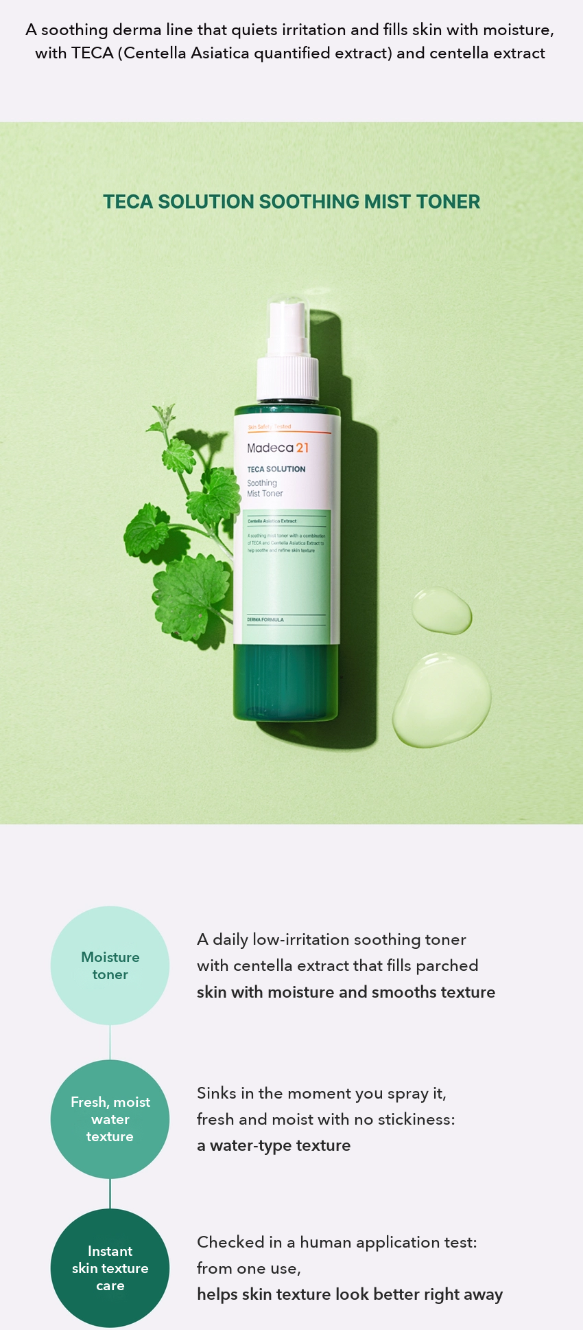 Madeca21 TECA Solution Soothing Mist Toner detail 03