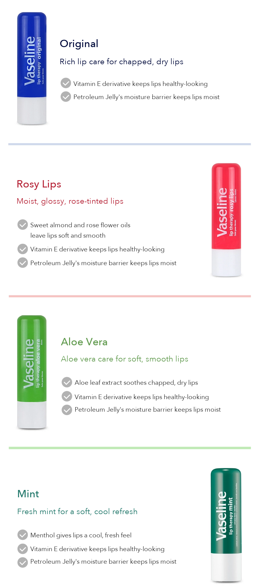 Vaseline Lip Care Stick Cherry detail 4
