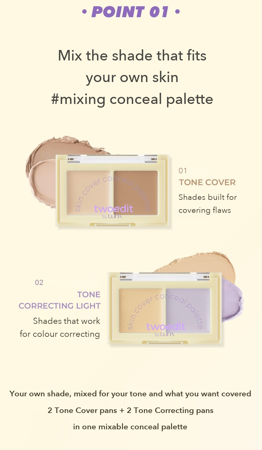 TWOEDIT Skin Cover Conceal Palette detail 04