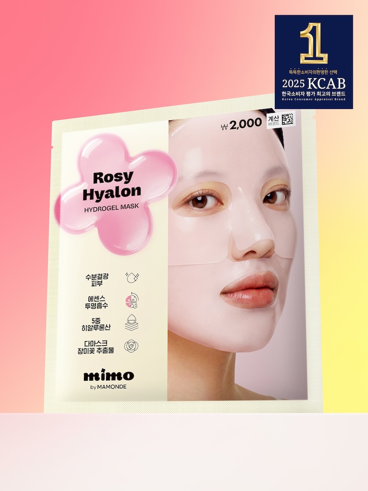 MIMO by MAMONDE Rosy-Hyalon Hydrogel Mask 1 Sheet