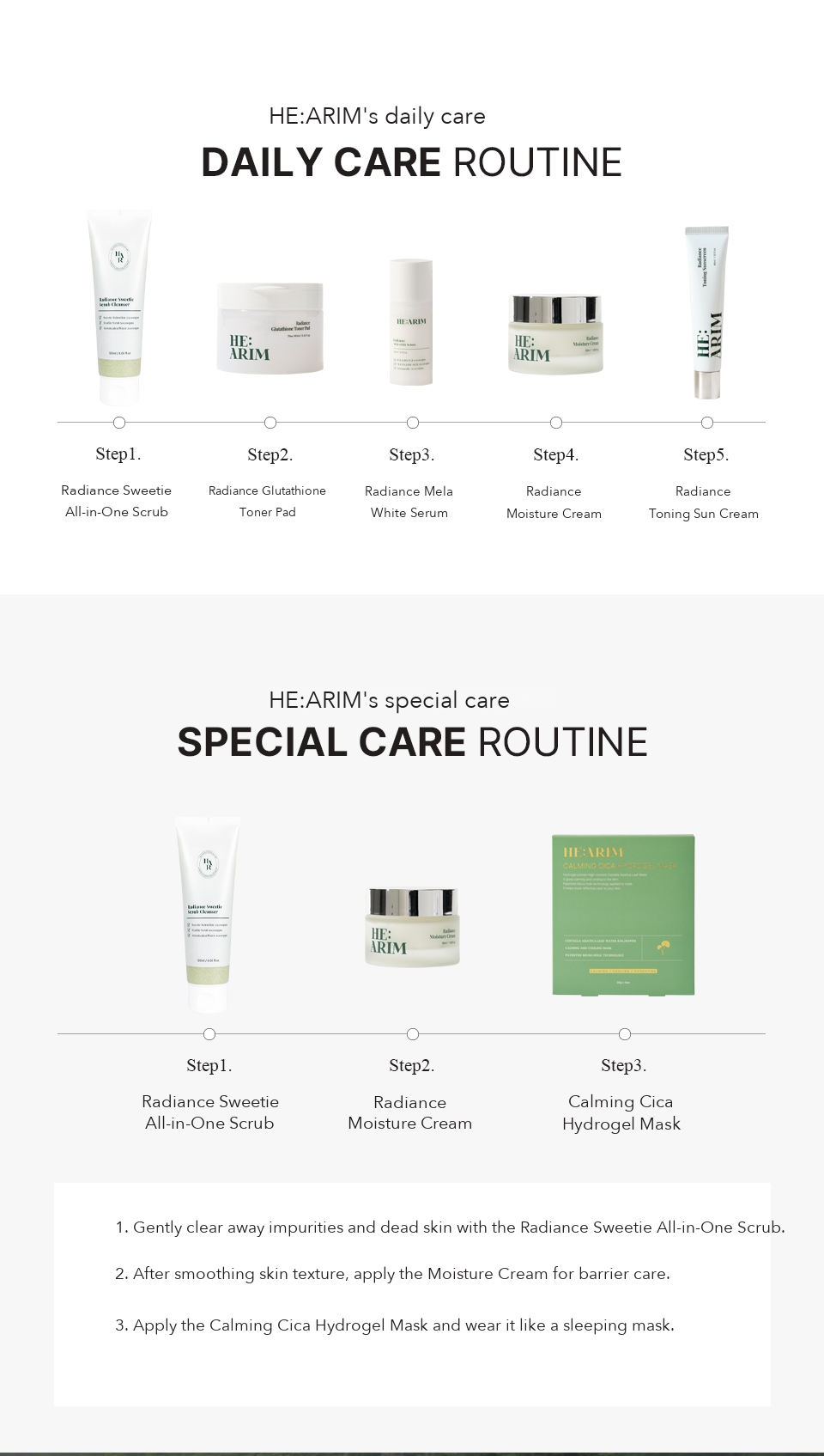 HE:ARIM Radiance Sweetie Facial Scrub detail 17