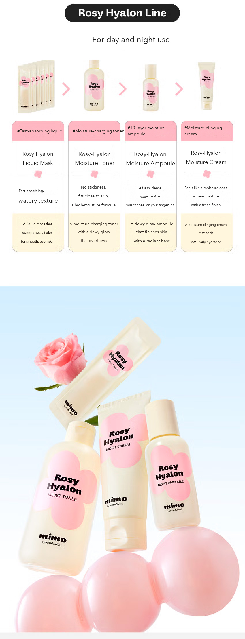 MIMO by MAMONDE Rosy-Hyalon Moisture Toner detail 12
