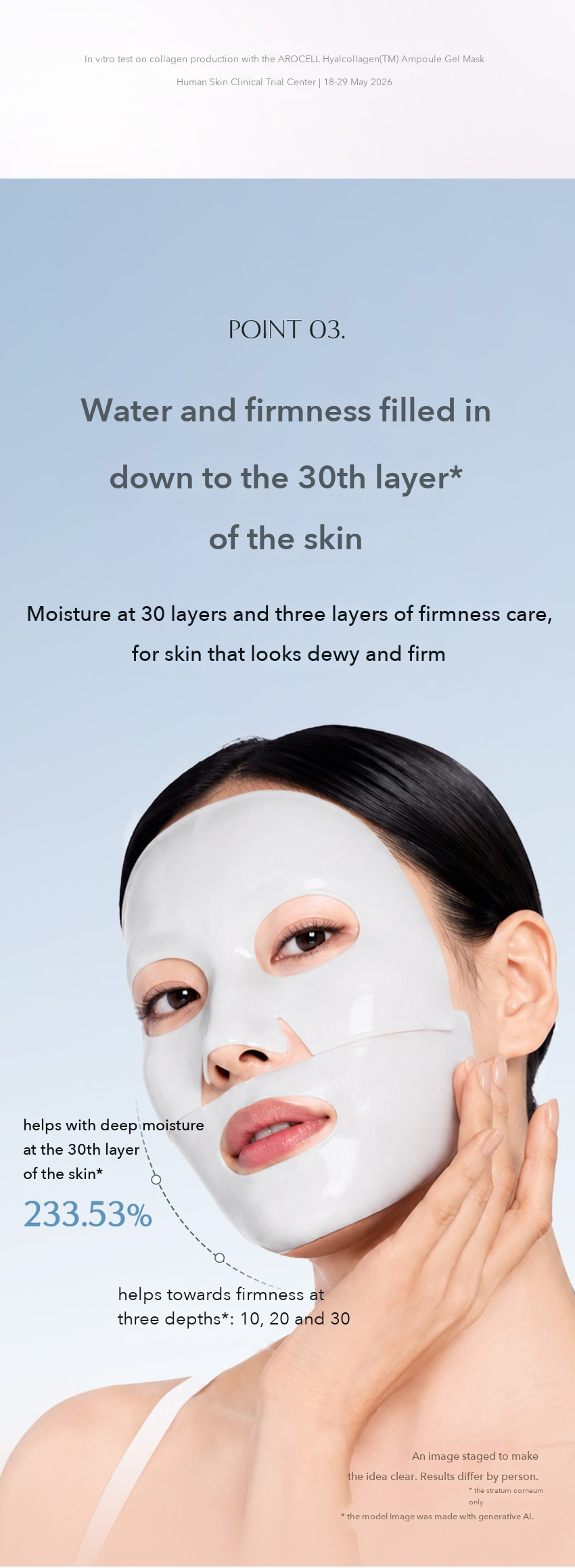 AROCELL Hyalcollagen Ampoule Gel Mask detail 06
