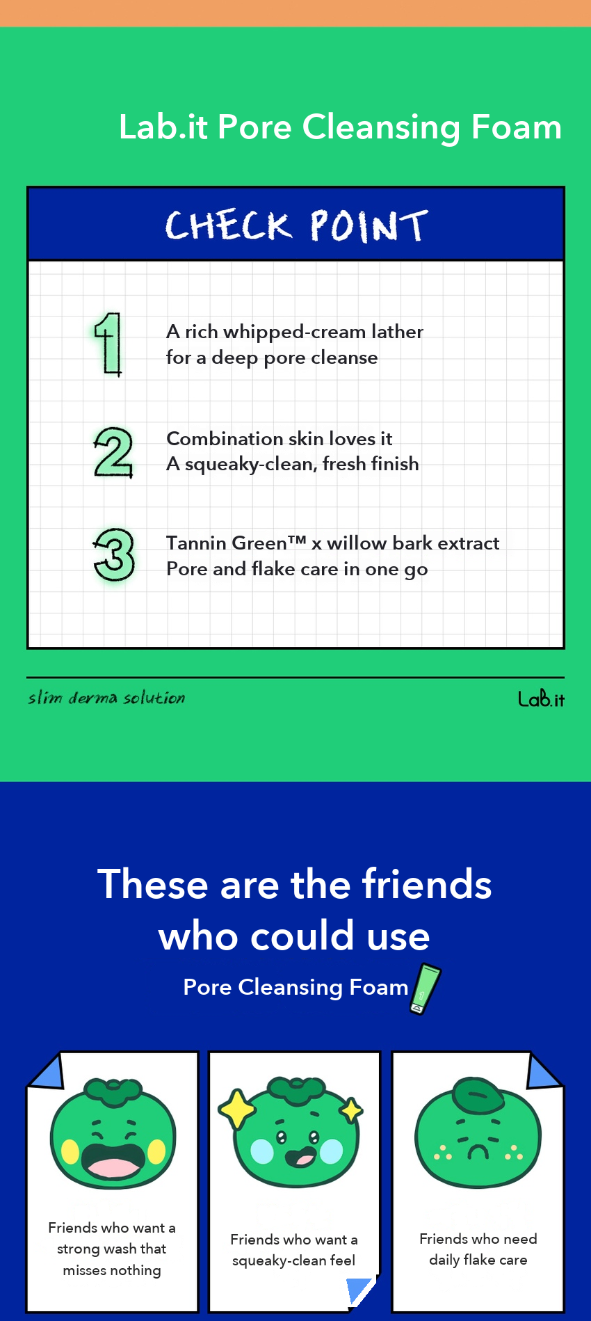 Lab.it Pore Cleansing Foam detail 2