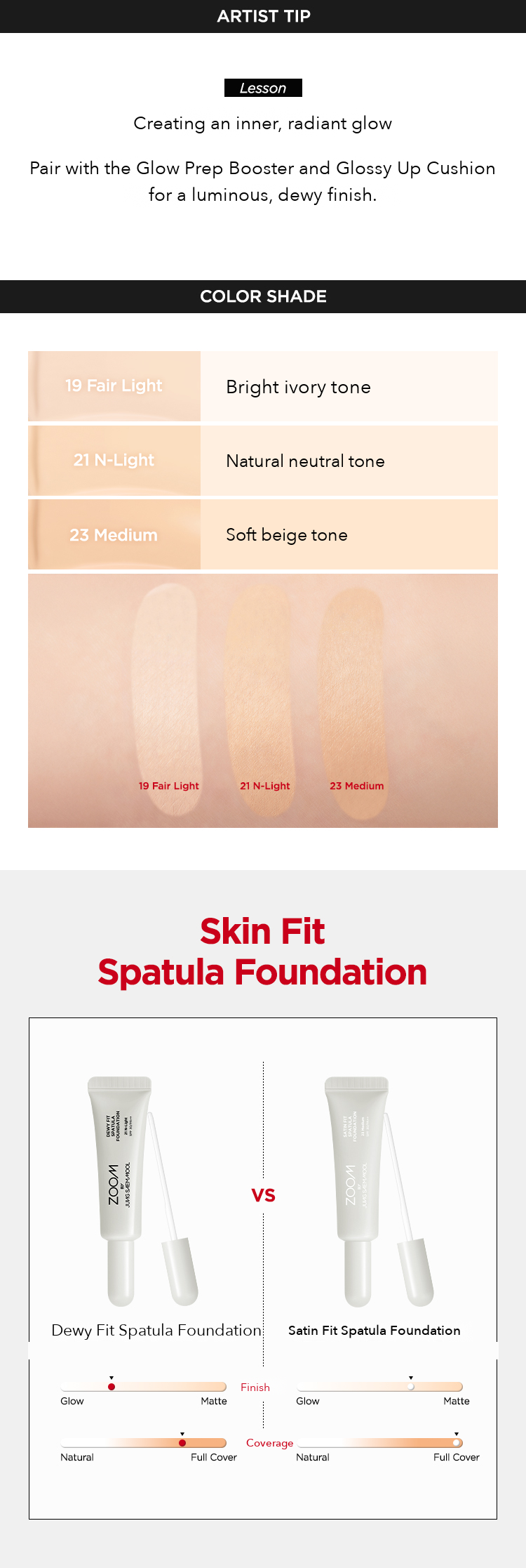 ZOOM by JUNGSAEMMOOL Satin Fit Spatula Foundation 25ml detail 11