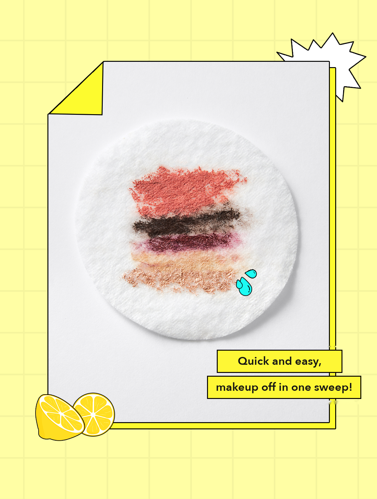 POINT Lemon Soda Lip & Eye Remover Pad detail 03